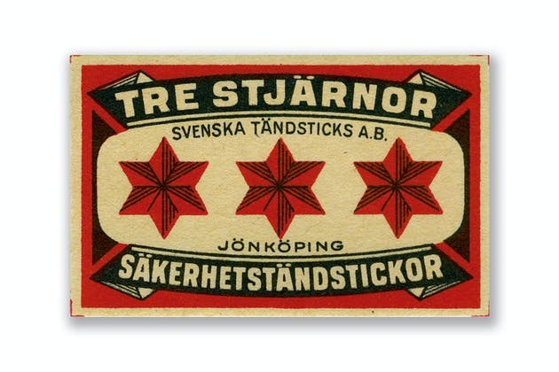 sakerhetstandstickor Tändsticksask